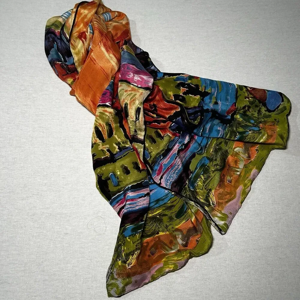 vibrant silk scarf, Wassily Kandinsky’s 